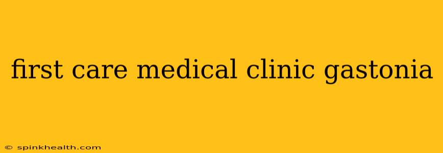 first care medical clinic gastonia