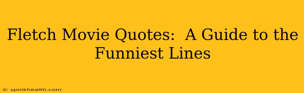 Fletch Movie Quotes:  A Guide to the Funniest Lines