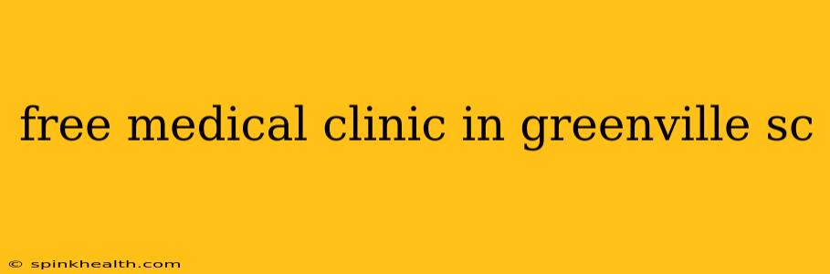 free medical clinic in greenville sc