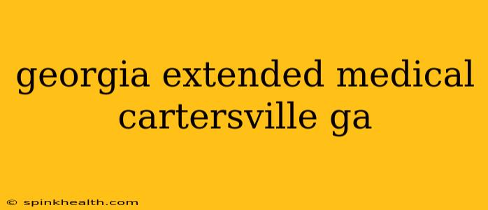 georgia extended medical cartersville ga
