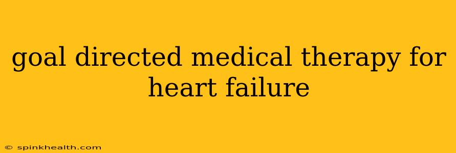 goal directed medical therapy for heart failure