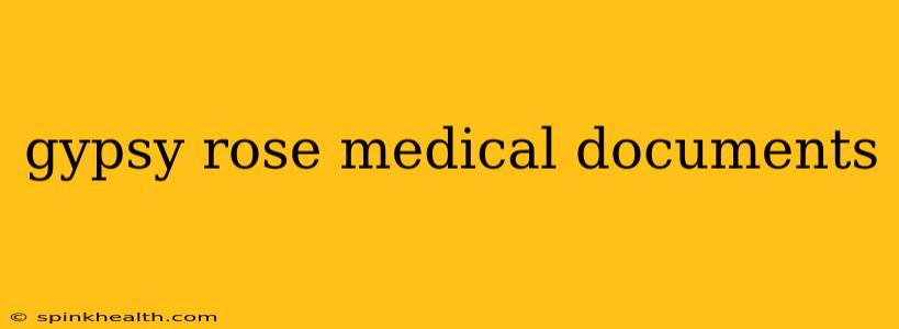 gypsy rose medical documents
