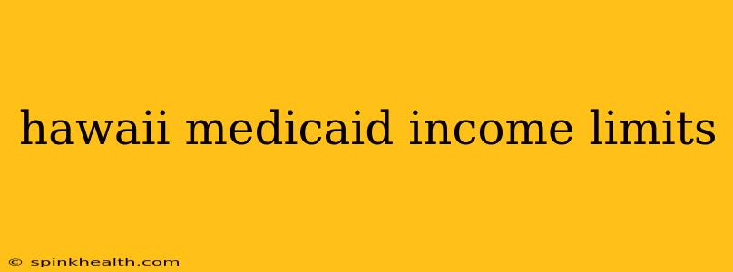 hawaii medicaid income limits