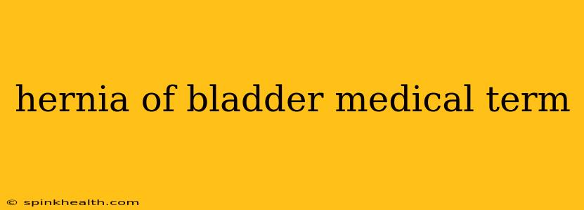 hernia of bladder medical term