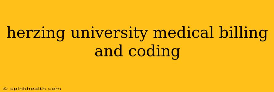 herzing university medical billing and coding