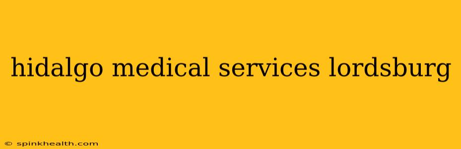 hidalgo medical services lordsburg