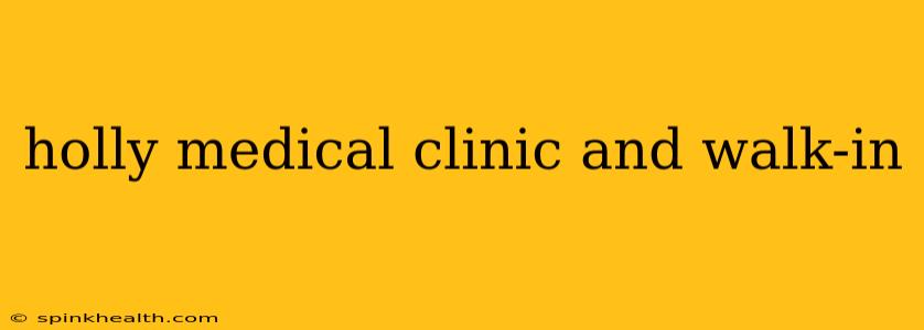 holly medical clinic and walk-in