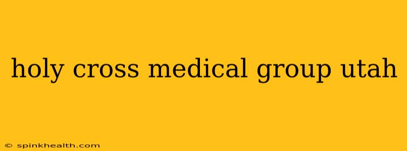 holy cross medical group utah
