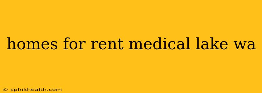 homes for rent medical lake wa
