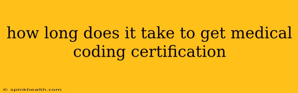 how long does it take to get medical coding certification
