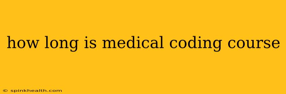 how long is medical coding course