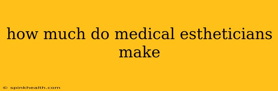 how much do medical estheticians make