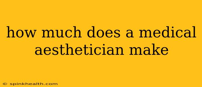 how much does a medical aesthetician make