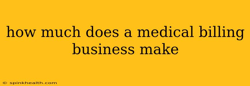 how much does a medical billing business make