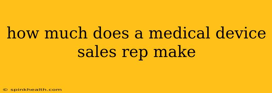how much does a medical device sales rep make