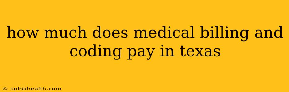 how much does medical billing and coding pay in texas