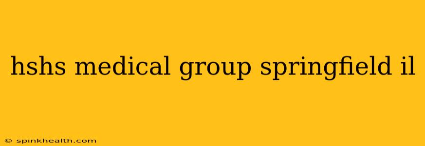 hshs medical group springfield il