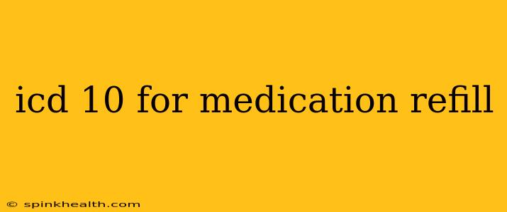 icd 10 for medication refill