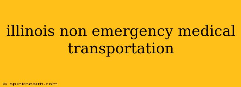 illinois non emergency medical transportation