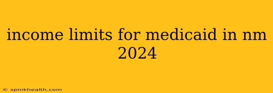 income limits for medicaid in nm 2024