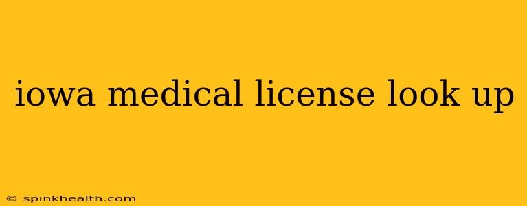 iowa medical license look up
