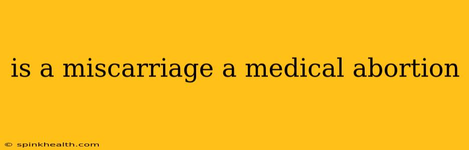 is a miscarriage a medical abortion