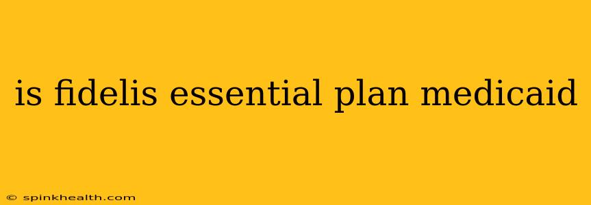 is fidelis essential plan medicaid