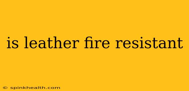 is leather fire resistant