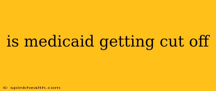 is medicaid getting cut off