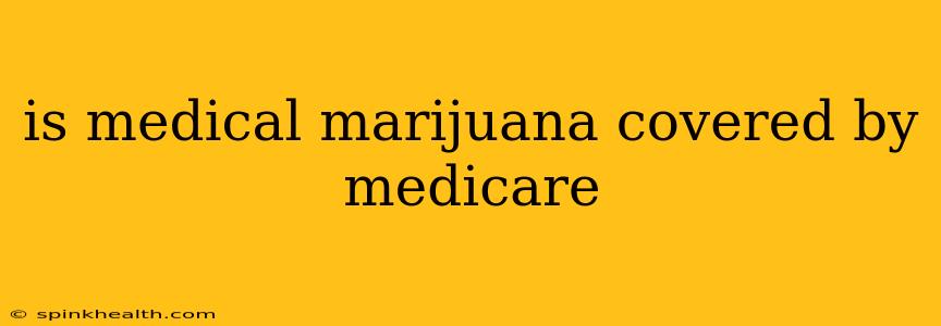 is medical marijuana covered by medicare