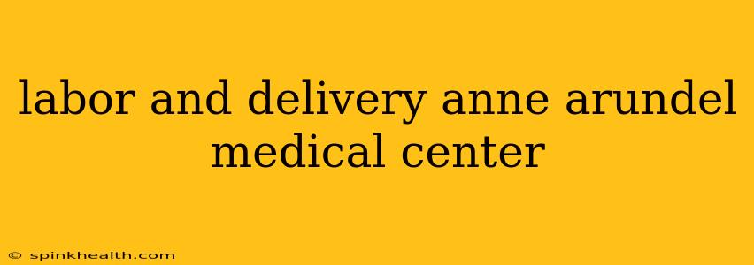 labor and delivery anne arundel medical center