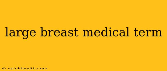 large breast medical term