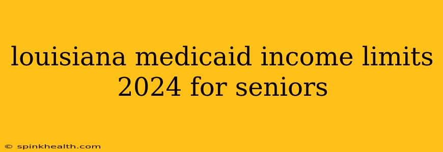 louisiana medicaid income limits 2024 for seniors