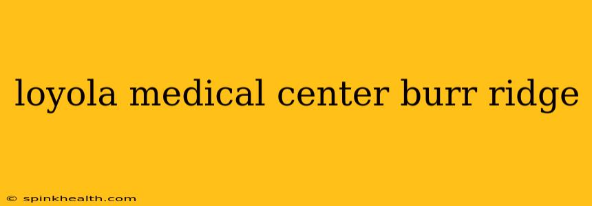 loyola medical center burr ridge