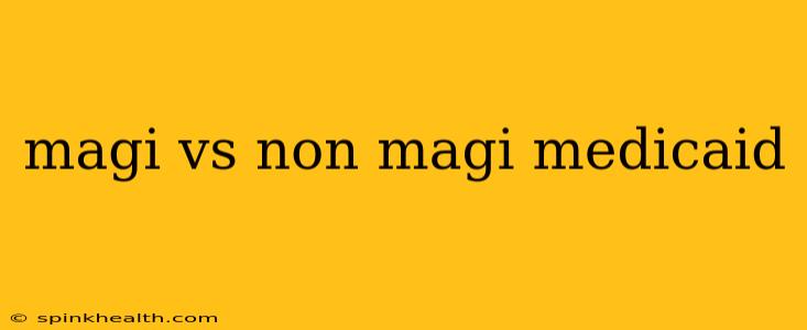 magi vs non magi medicaid