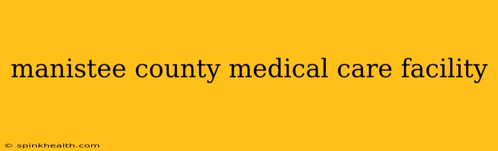 manistee county medical care facility