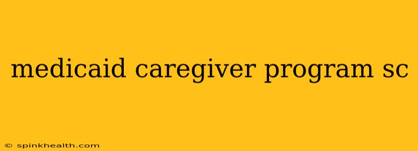 medicaid caregiver program sc