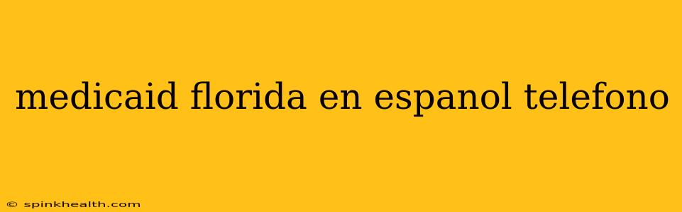 medicaid florida en espanol telefono
