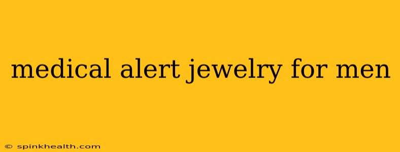 medical alert jewelry for men