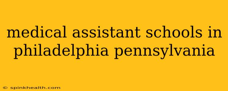 medical assistant schools in philadelphia pennsylvania