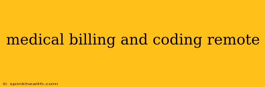 medical billing and coding remote