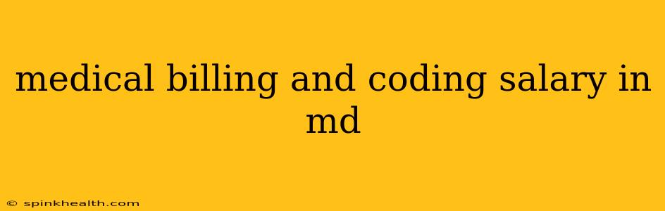 medical billing and coding salary in md