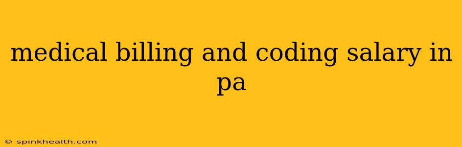 medical billing and coding salary in pa