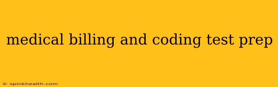 medical billing and coding test prep