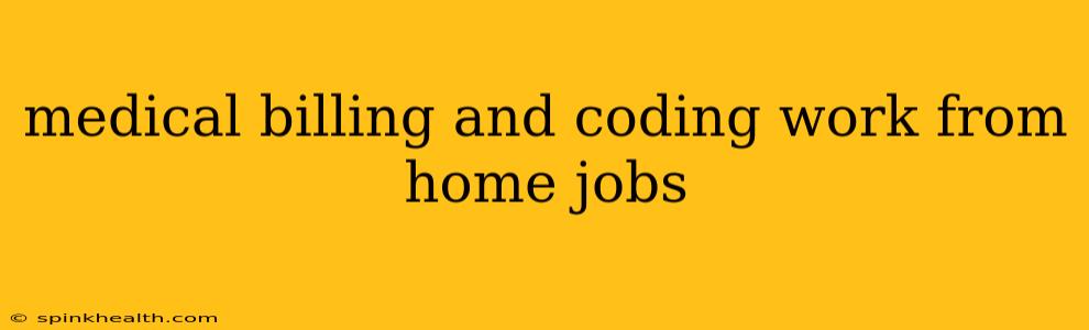 medical billing and coding work from home jobs