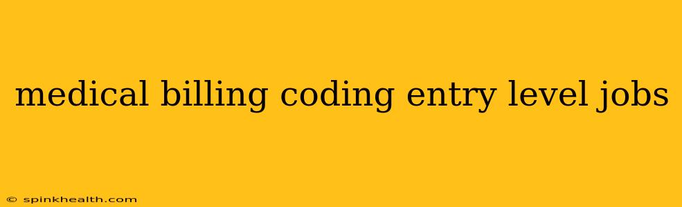 medical billing coding entry level jobs
