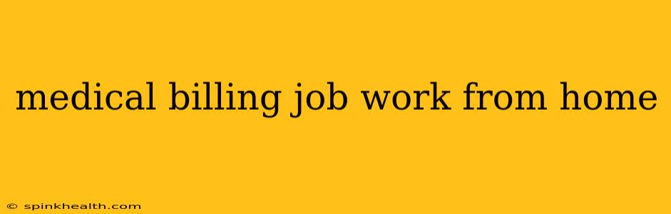 medical billing job work from home