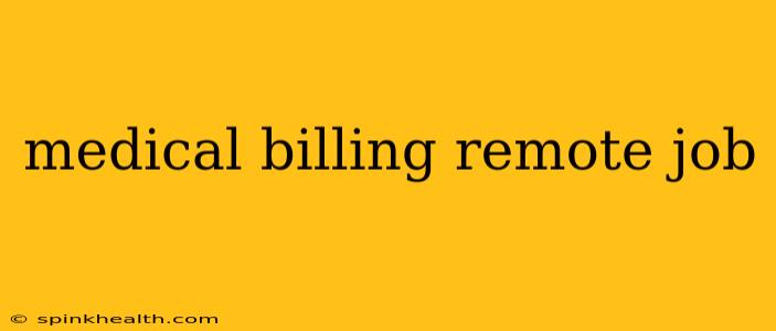 medical billing remote job