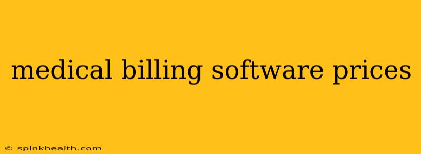 medical billing software prices