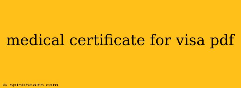 medical certificate for visa pdf